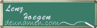 Lenz Hoegen Visitenkarte